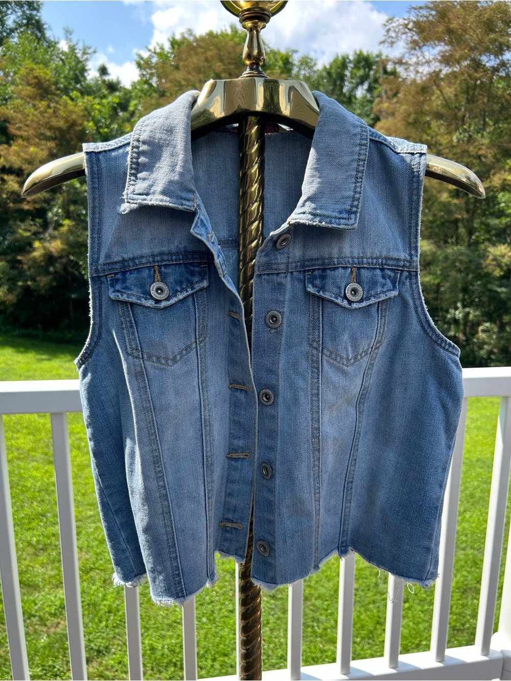Classic Light Blue Denim Vest